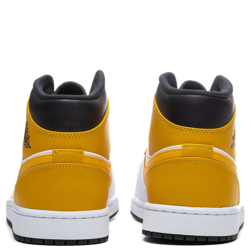 Air Jordan 1 Mid - White/University Gold