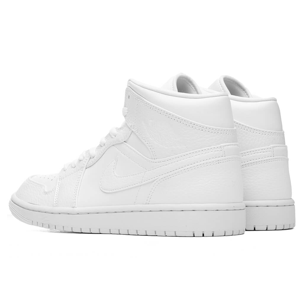 Air Jordan 1 Mid - White/White