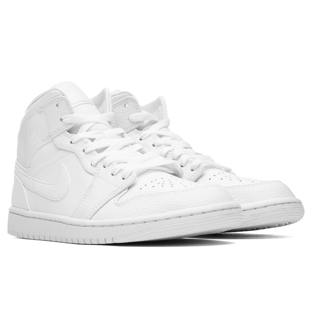 Air Jordan 1 Mid - White/White