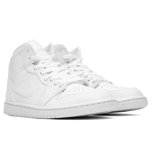 Air Jordan 1 Mid - White/White