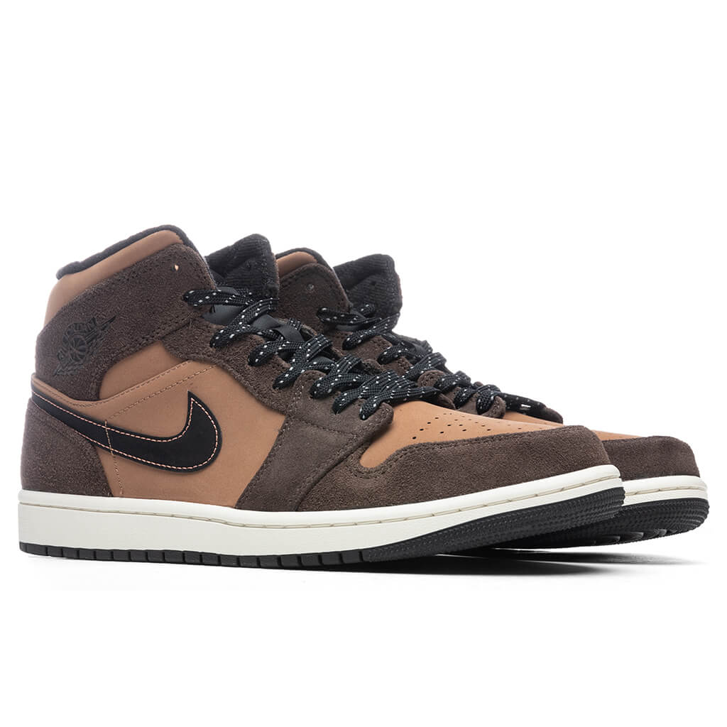 Air Jordan 1 Mid SE - Dark Chocolate/Crimson Bliss
