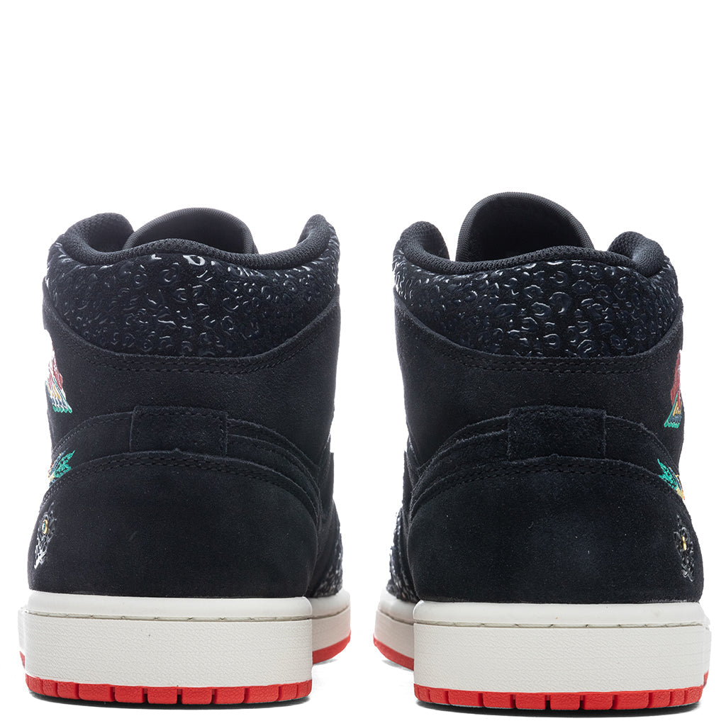 Air Jordan 1 Mid SE "Siempre Familia" - Black/Chile Red
