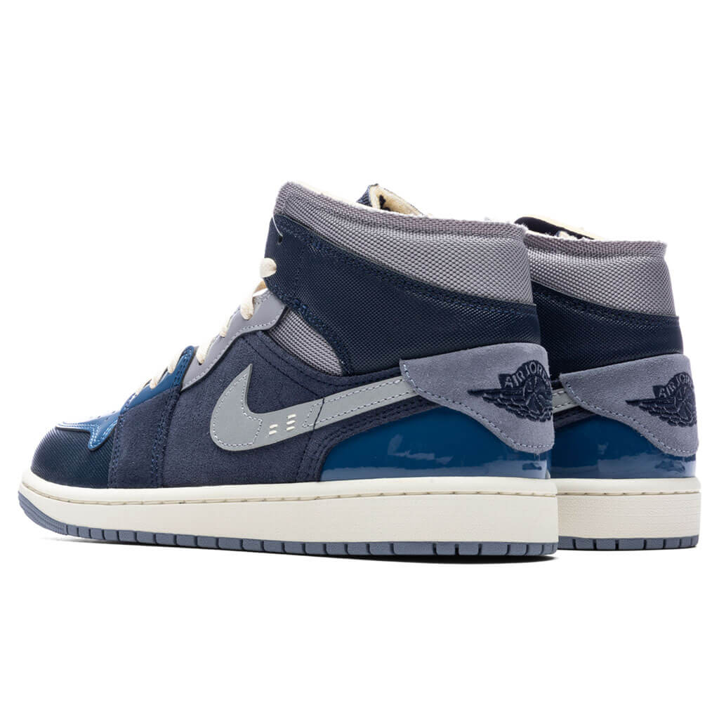 Air Jordan 1 Mid SE Craft - Obsidian/Ashen Slate/French Blue