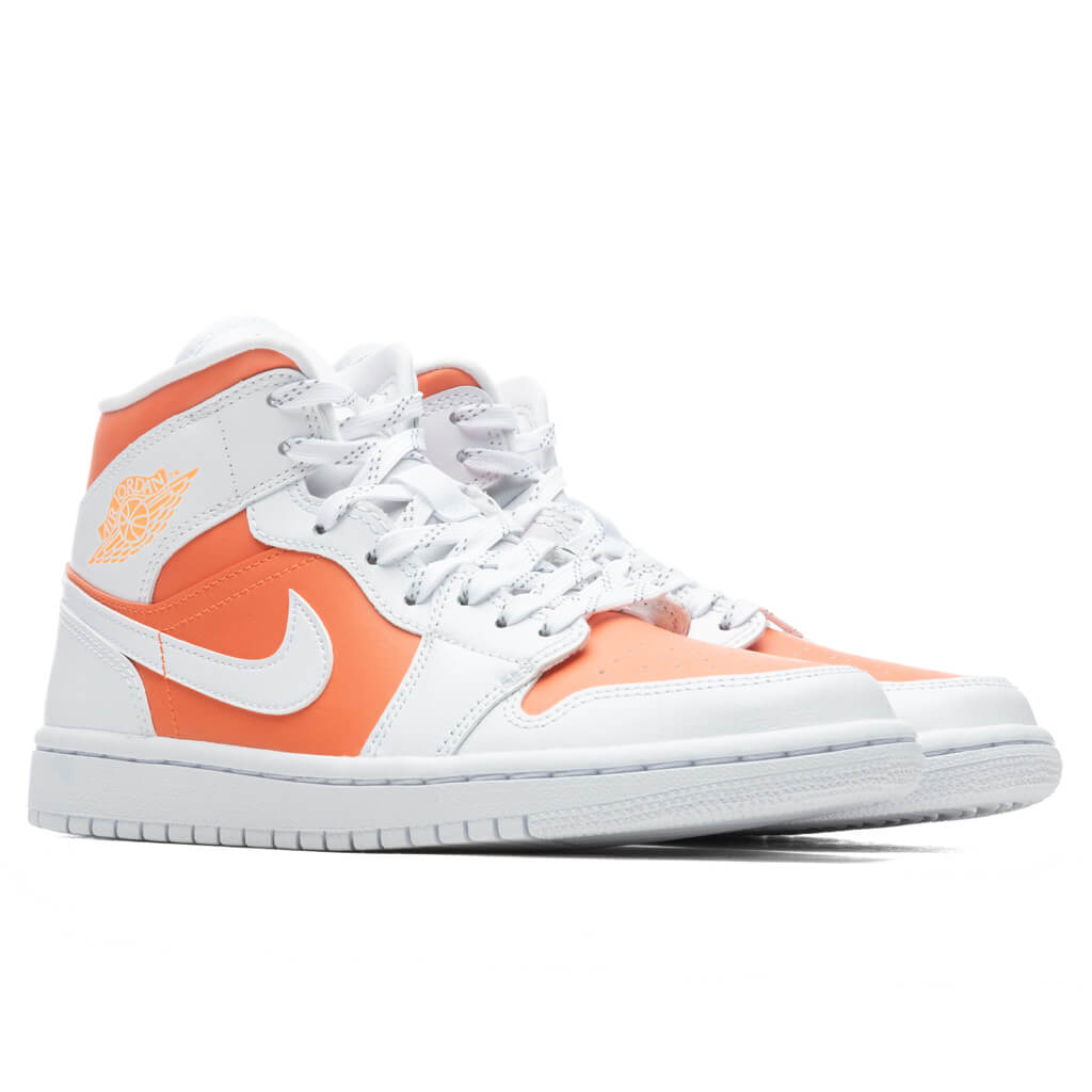 Women's Air Jordan 1 Mid SE - Bright Citrus/White