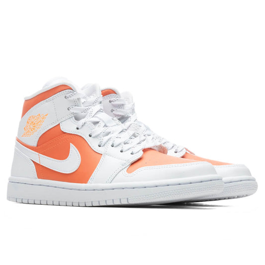 Women's Air Jordan 1 Mid SE - Bright Citrus/White