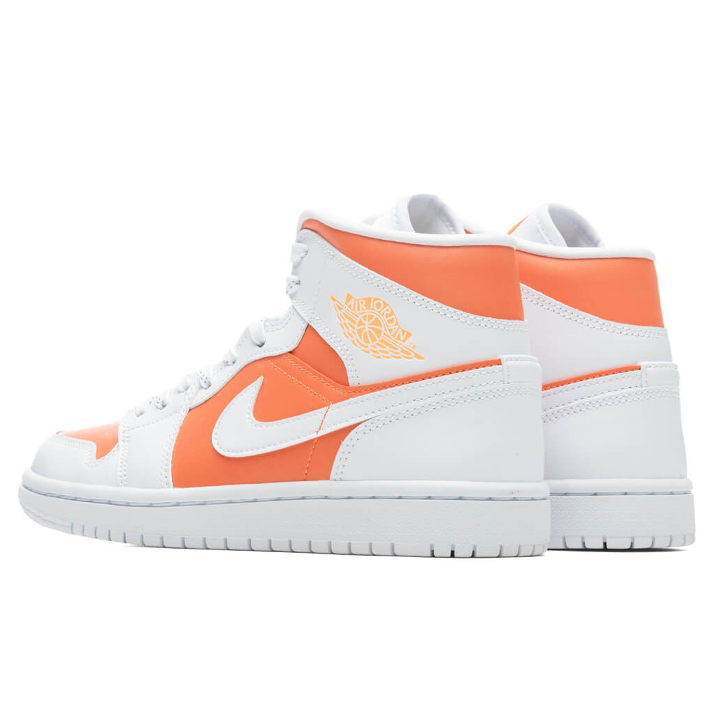 Women's Air Jordan 1 Mid SE - Bright Citrus/White