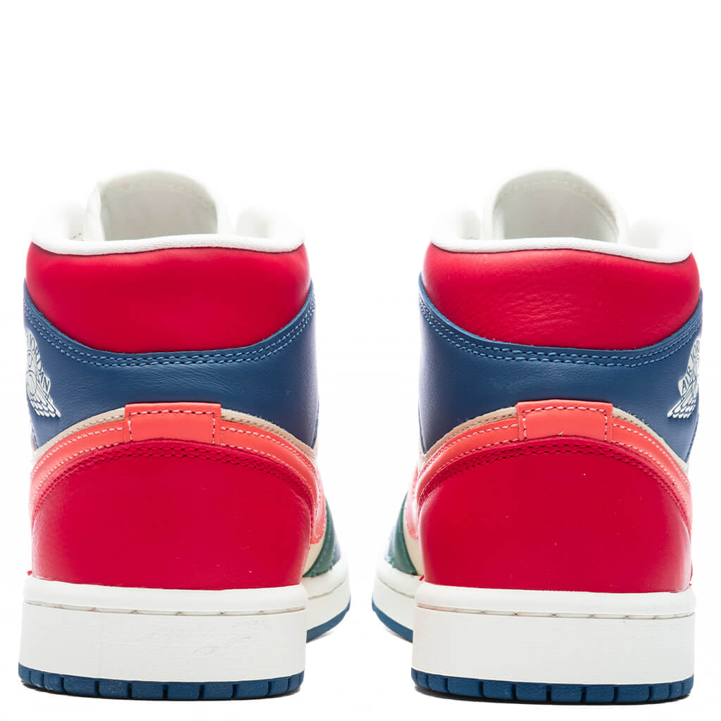 Women's Air Jordan 1 Mid SE - French Blue/Magic Ember/Fire Red