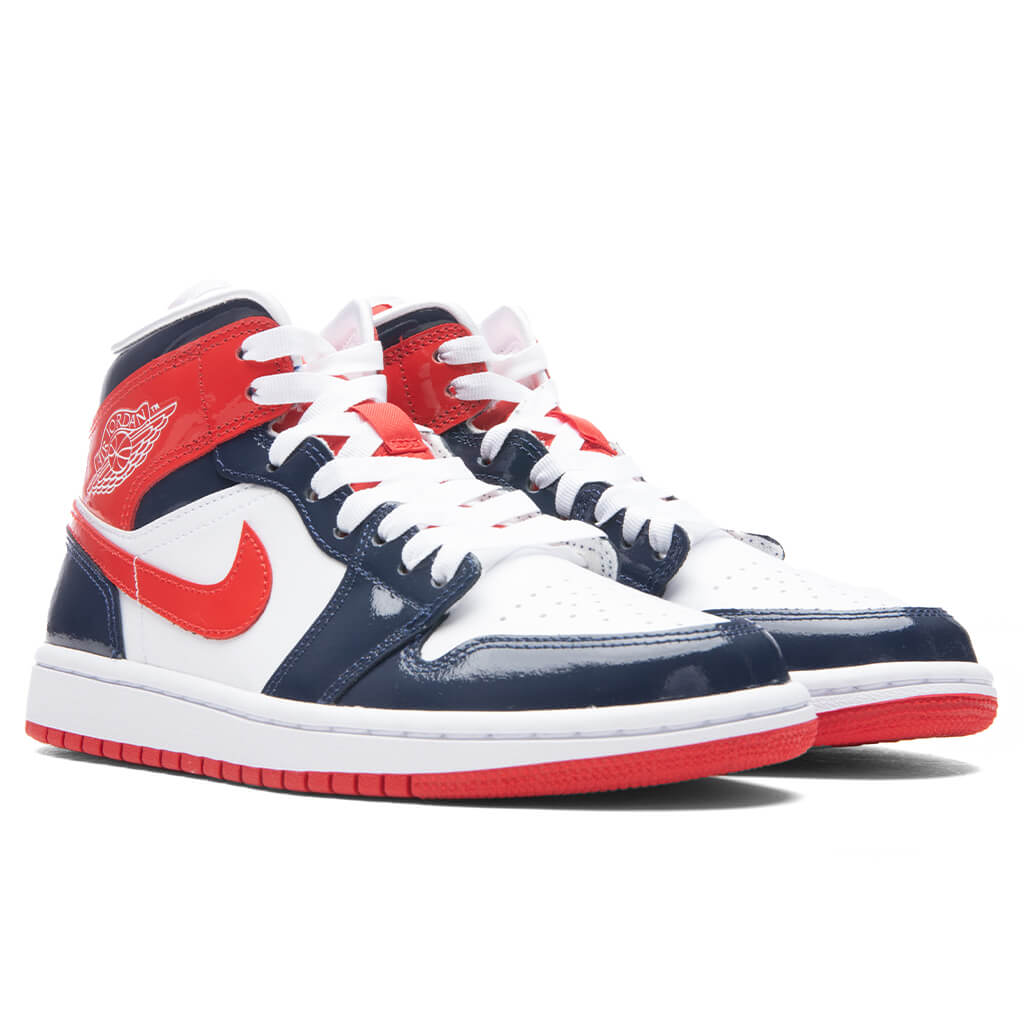 Women's Air Jordan 1 Mid SE - Midnight Navy/University Red