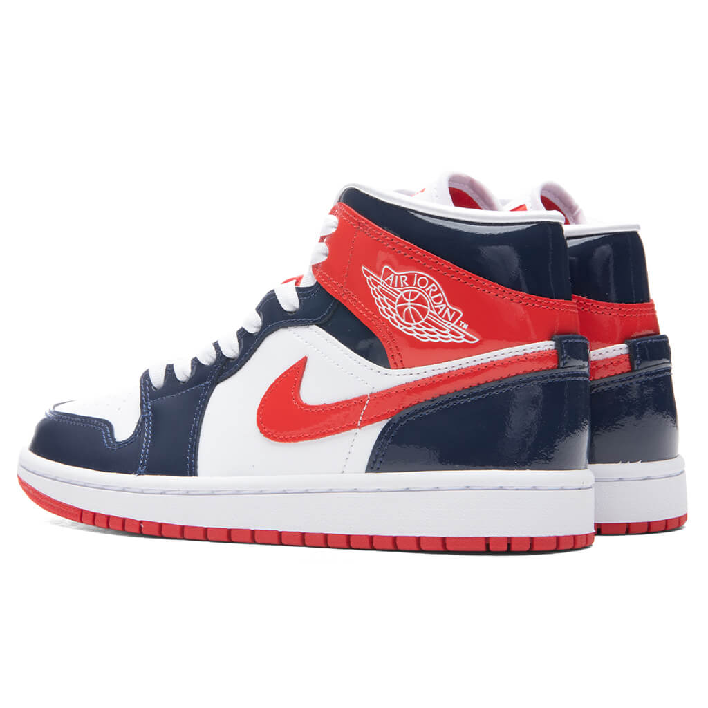 Women's Air Jordan 1 Mid SE - Midnight Navy/University Red