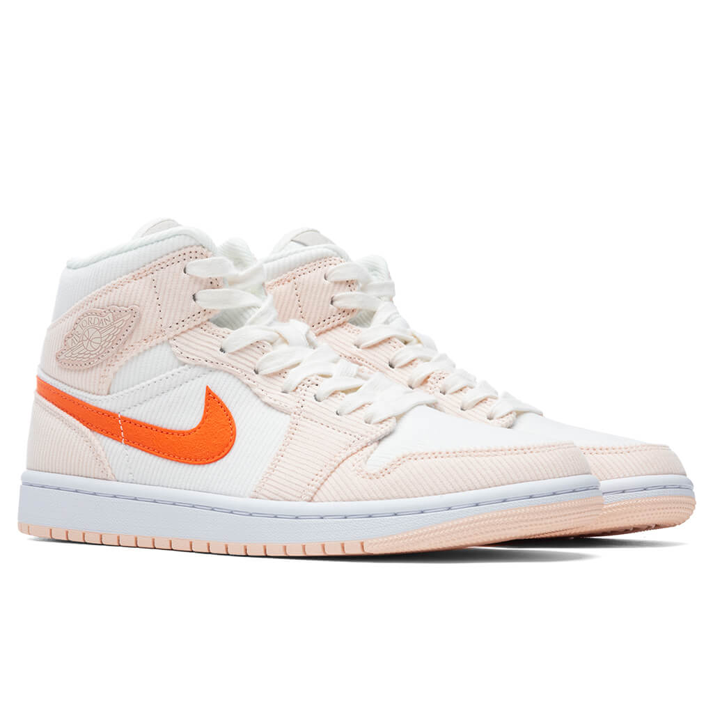 Women's Air Jordan 1 Mid SE - Sail/Orange Quartz