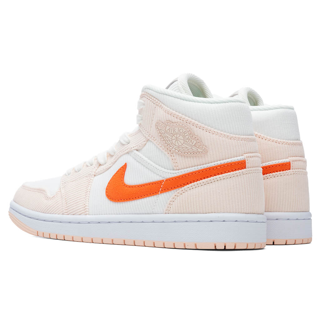 Women's Air Jordan 1 Mid SE - Sail/Orange Quartz