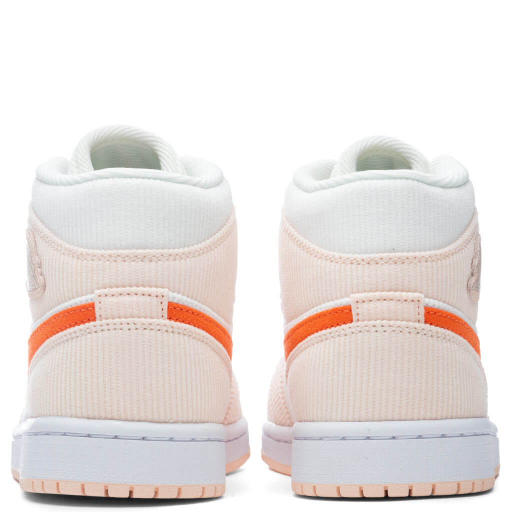Women's Air Jordan 1 Mid SE - Sail/Orange Quartz