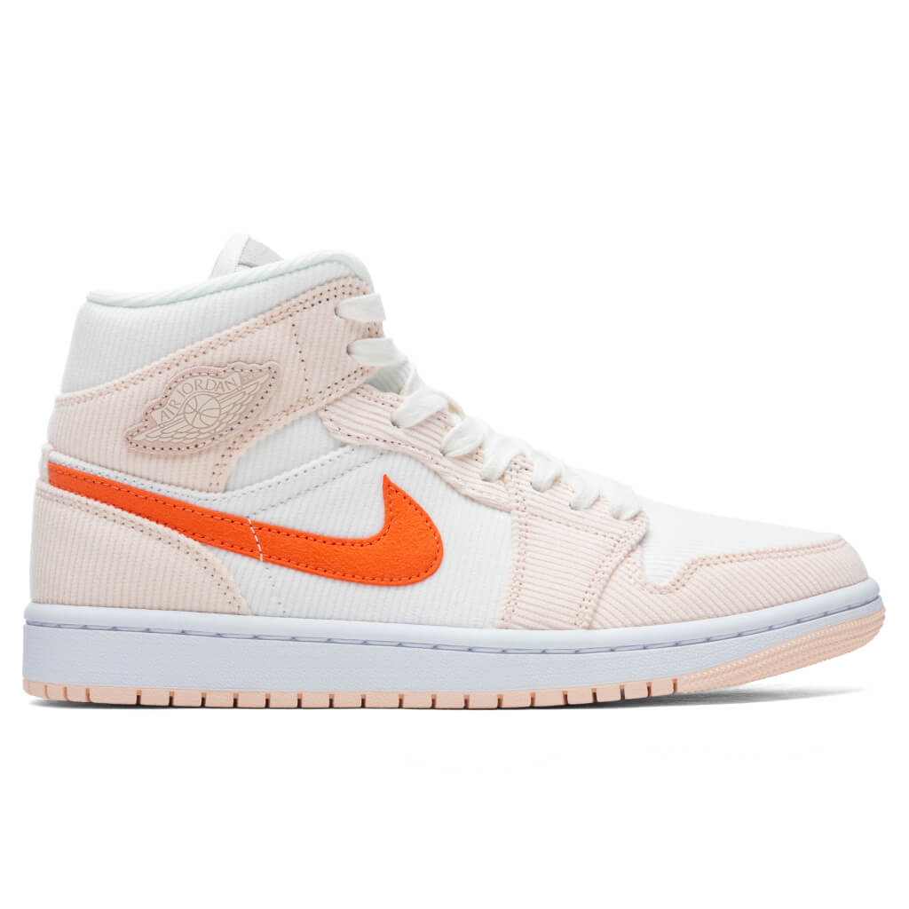 Women's Air Jordan 1 Mid SE - Sail/Orange Quartz