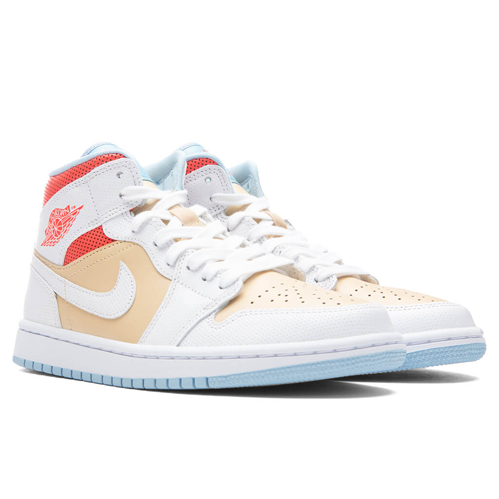 Women's Air Jordan 1 Mid SE - Sesame/White