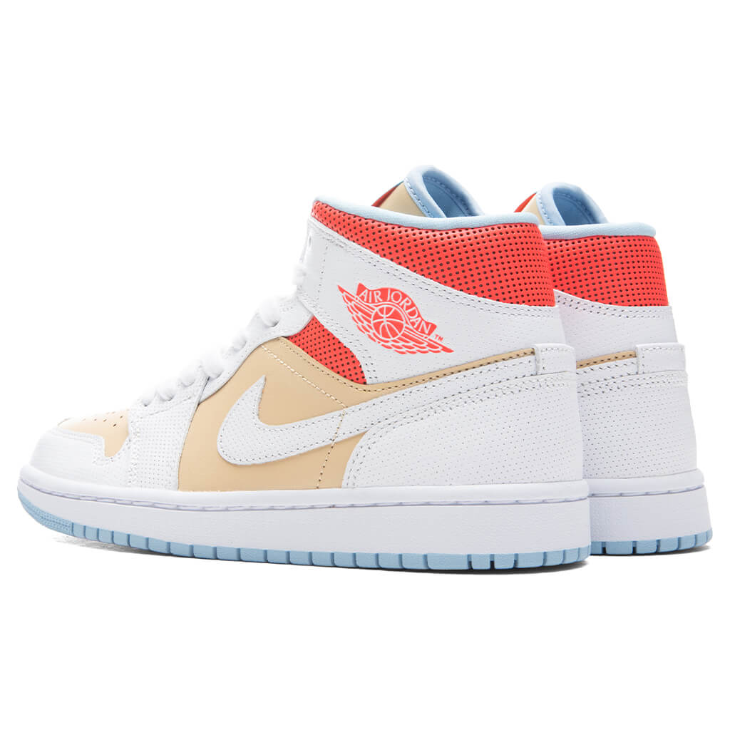 Women's Air Jordan 1 Mid SE - Sesame/White