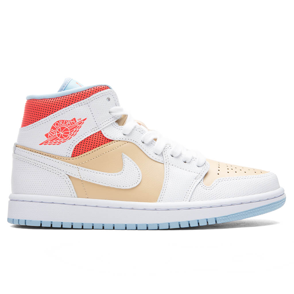 Women's Air Jordan 1 Mid SE - Sesame/White