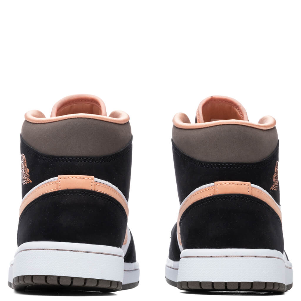 Women's Air Jordan 1 Mid SE - White/Apricot Agate