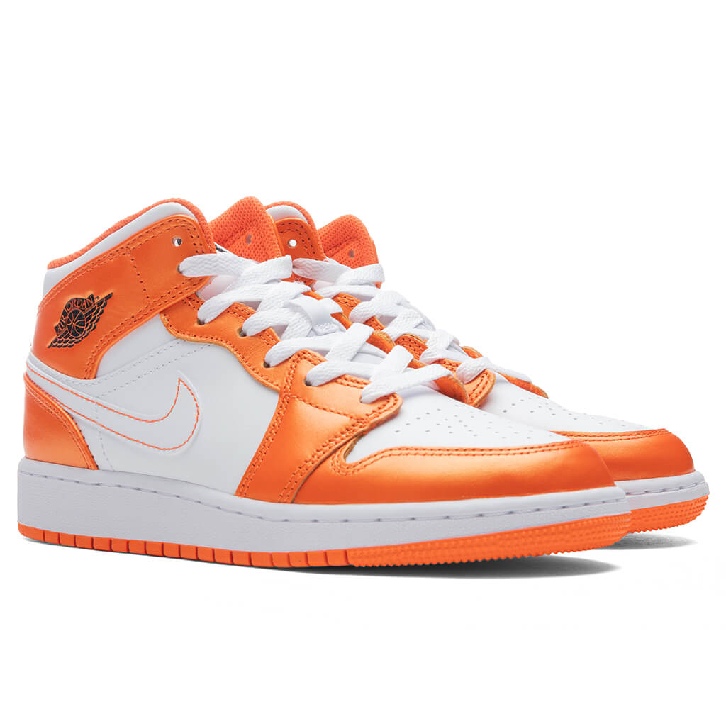 Air Jordan 1 Mid SE (GS) - Electro Orange/Black