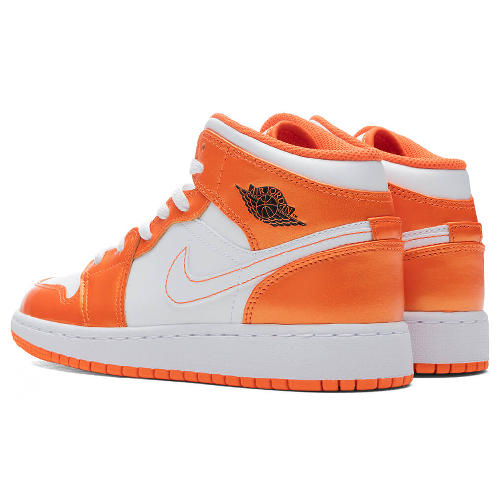 Air Jordan 1 Mid SE (GS) - Electro Orange/Black