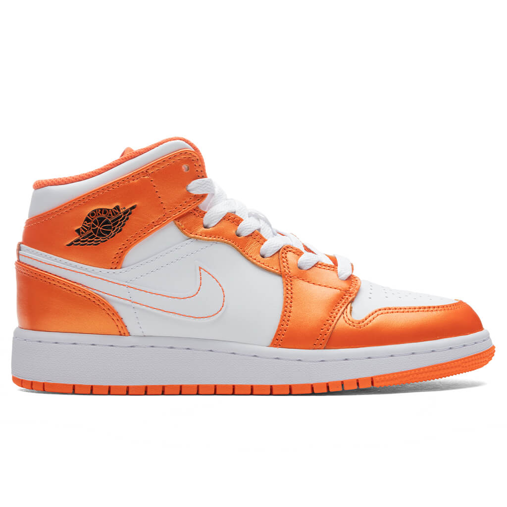 Air Jordan 1 Mid SE (GS) - Electro Orange/Black