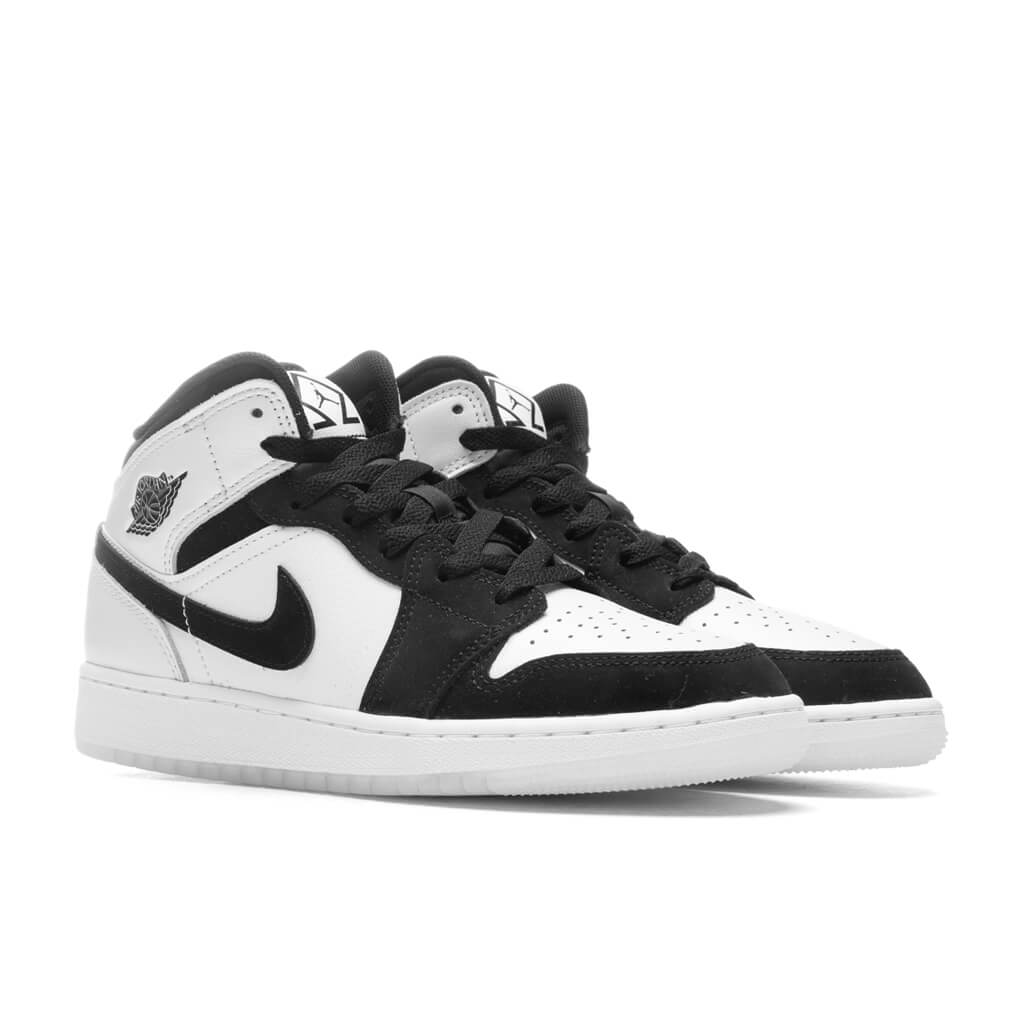 Air Jordan 1 Mid SE (GS) - White/Black/Multi