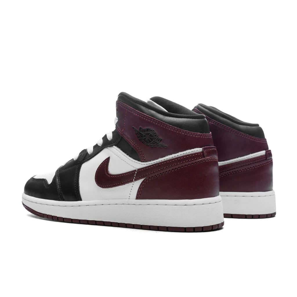 Air Jordan 1 Mid SE (GS) - White/Dark Pony/Black