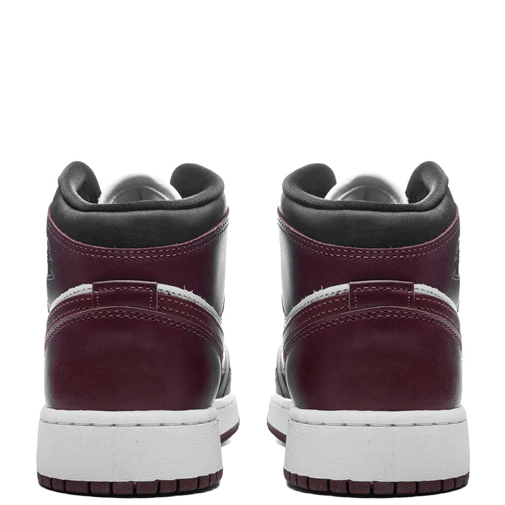Air Jordan 1 Mid SE (GS) - White/Dark Pony/Black