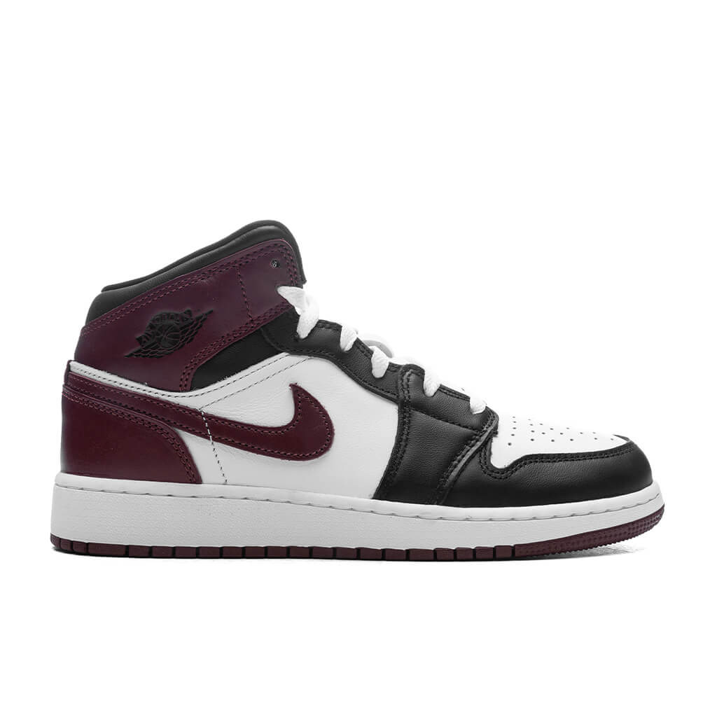 Air Jordan 1 Mid SE (GS) - White/Dark Pony/Black