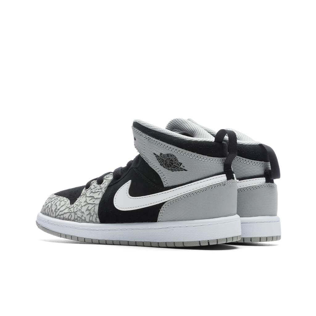Air Jordan 1 Mid SE (PS) - Black/University Red/White