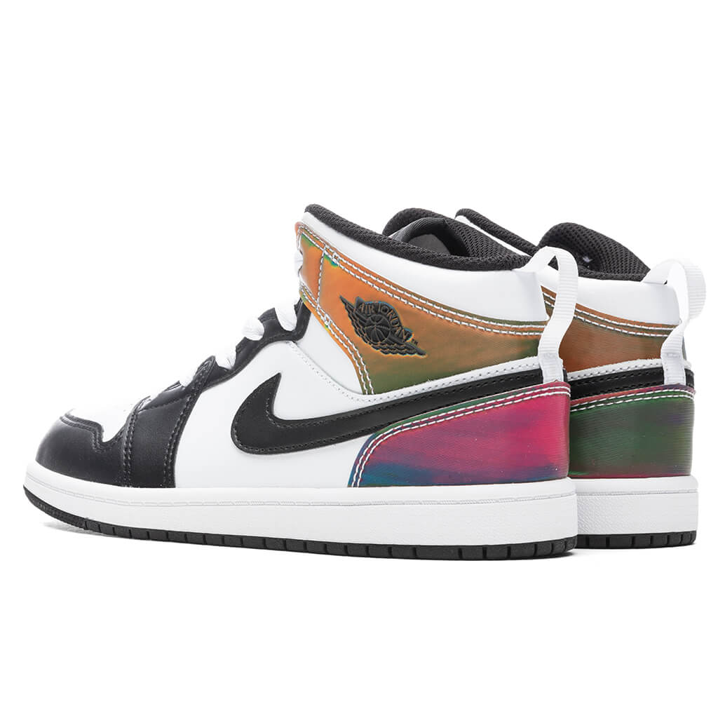 Air Jordan 1 Mid SE (PS) - White/Black