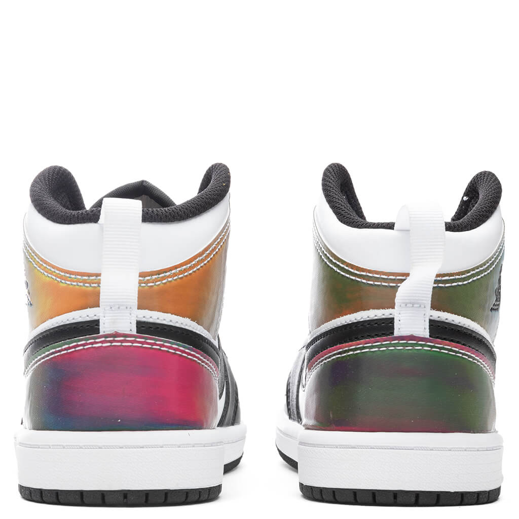 Air Jordan 1 Mid SE (PS) - White/Black
