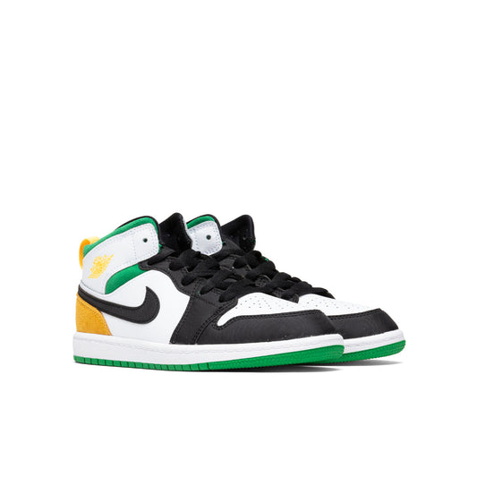 Air Jordan 1 Mid SE (PS) - White/Laser Orange