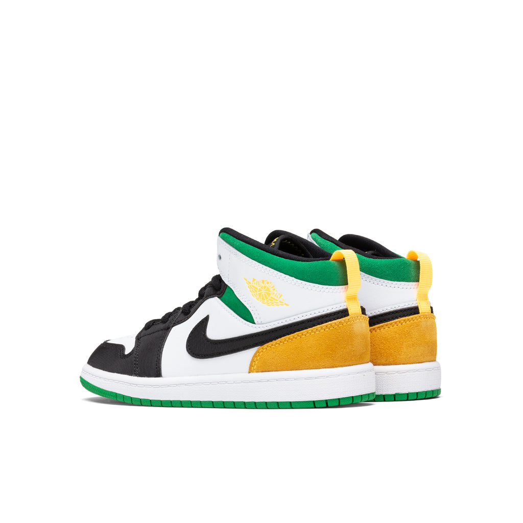 Air Jordan 1 Mid SE (PS) - White/Laser Orange