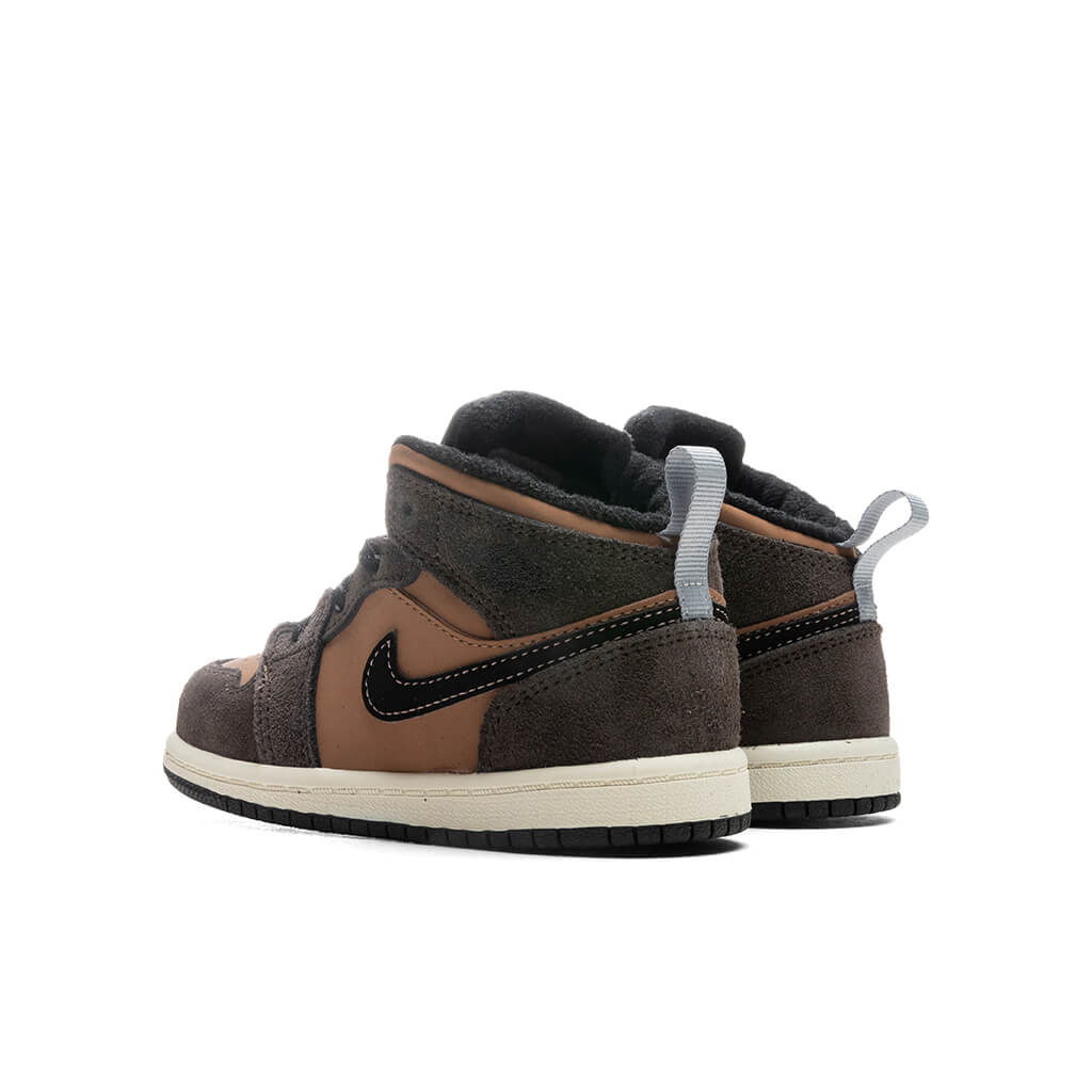 Air Jordan 1 Mid SE (TD) - Dark Chocolate/Crimson Bliss