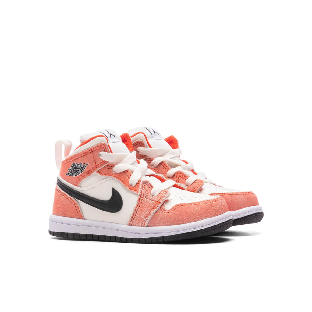 Air Jordan 1 Mid SE (TD) - Team Orange/Black/Sail