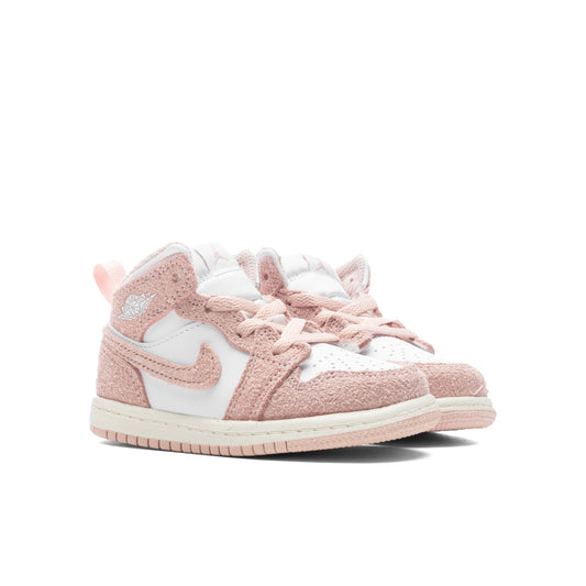 Air Jordan 1 Mid SE (TD) - White/Legend Pink/Sail