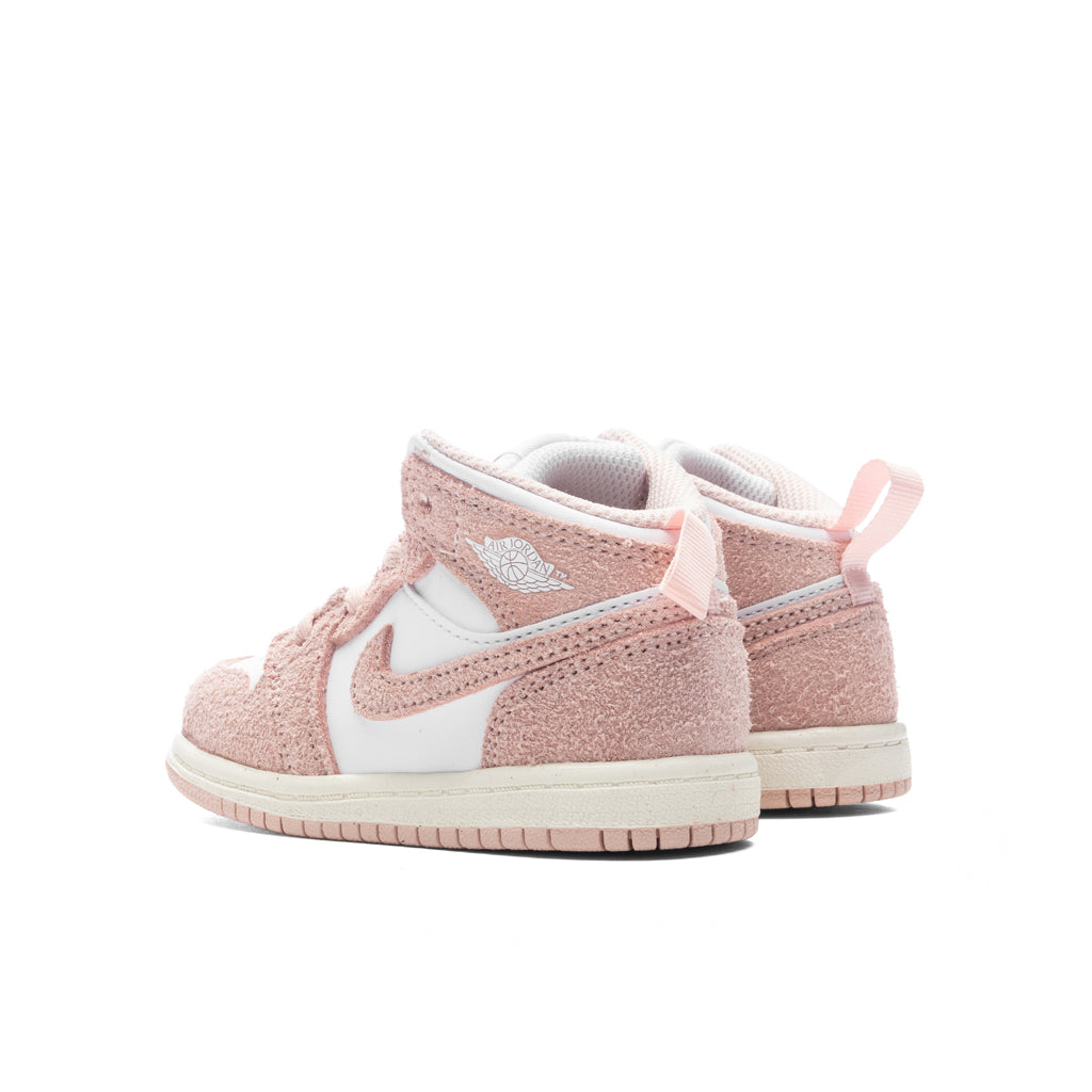 Air Jordan 1 Mid SE (TD) - White/Legend Pink/Sail