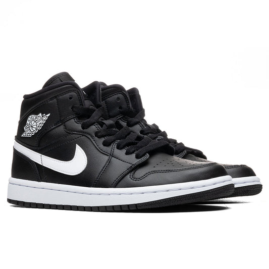 Women's Air Jordan 1 Mid - Black/White