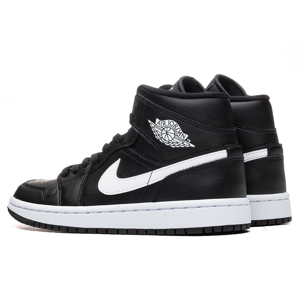 Women's Air Jordan 1 Mid - Black/White