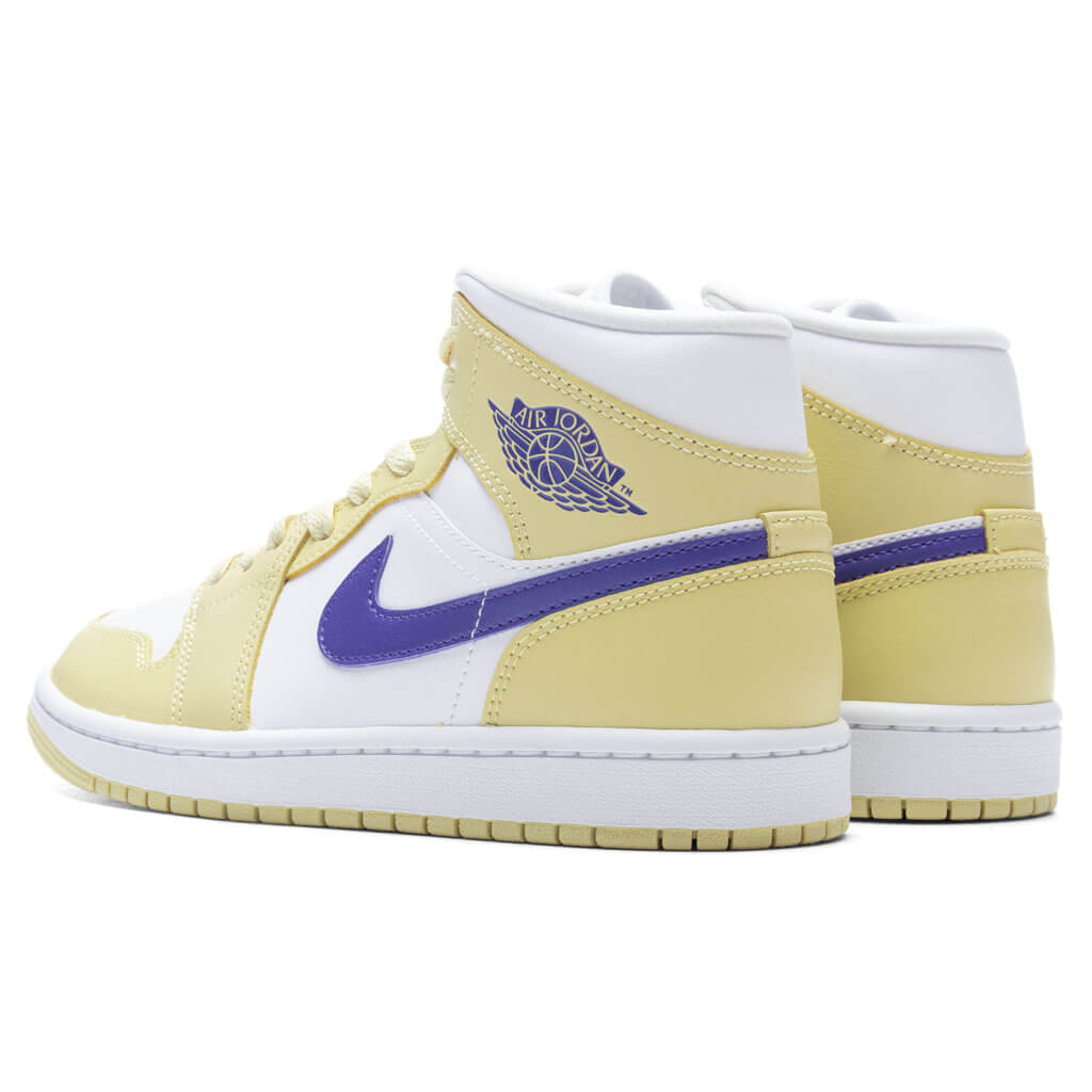 Women's Air Jordan 1 Mid - Lemon Wash/Lapis/White