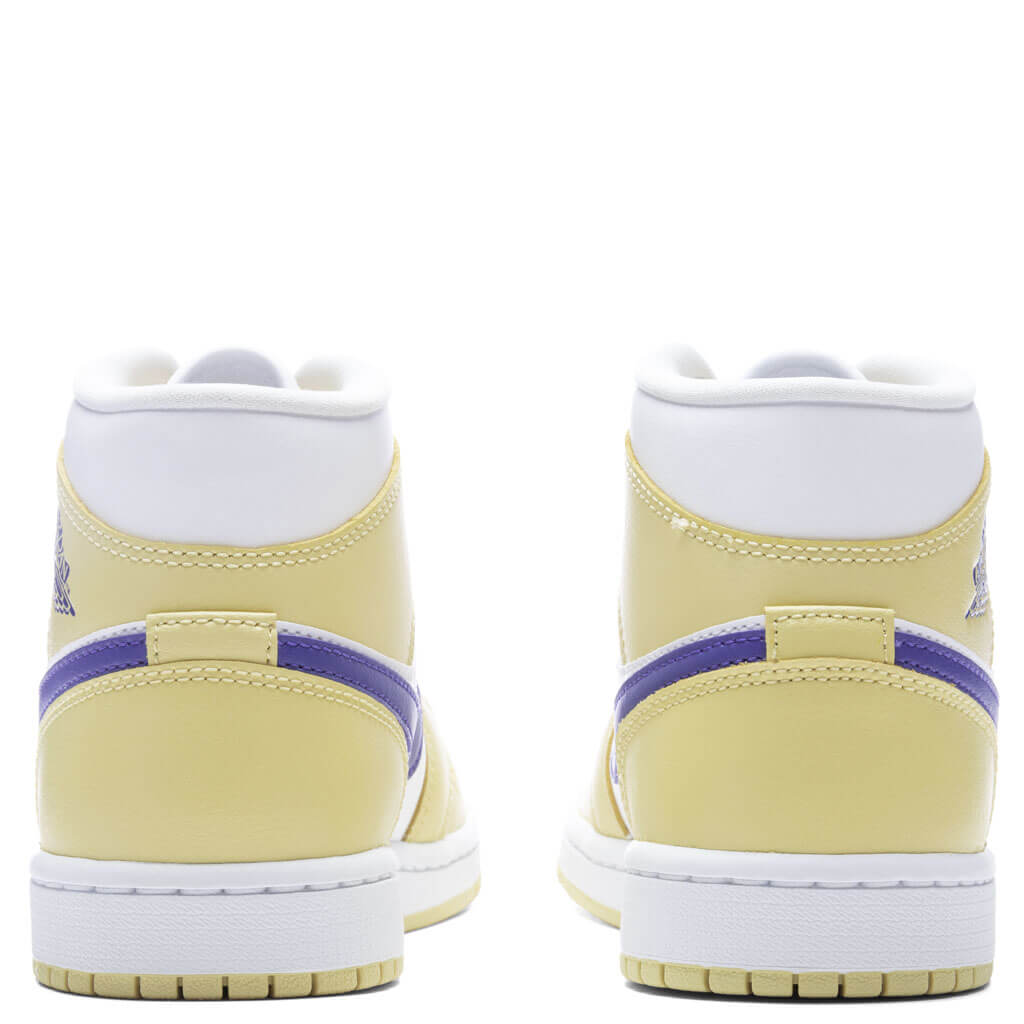 Women's Air Jordan 1 Mid - Lemon Wash/Lapis/White
