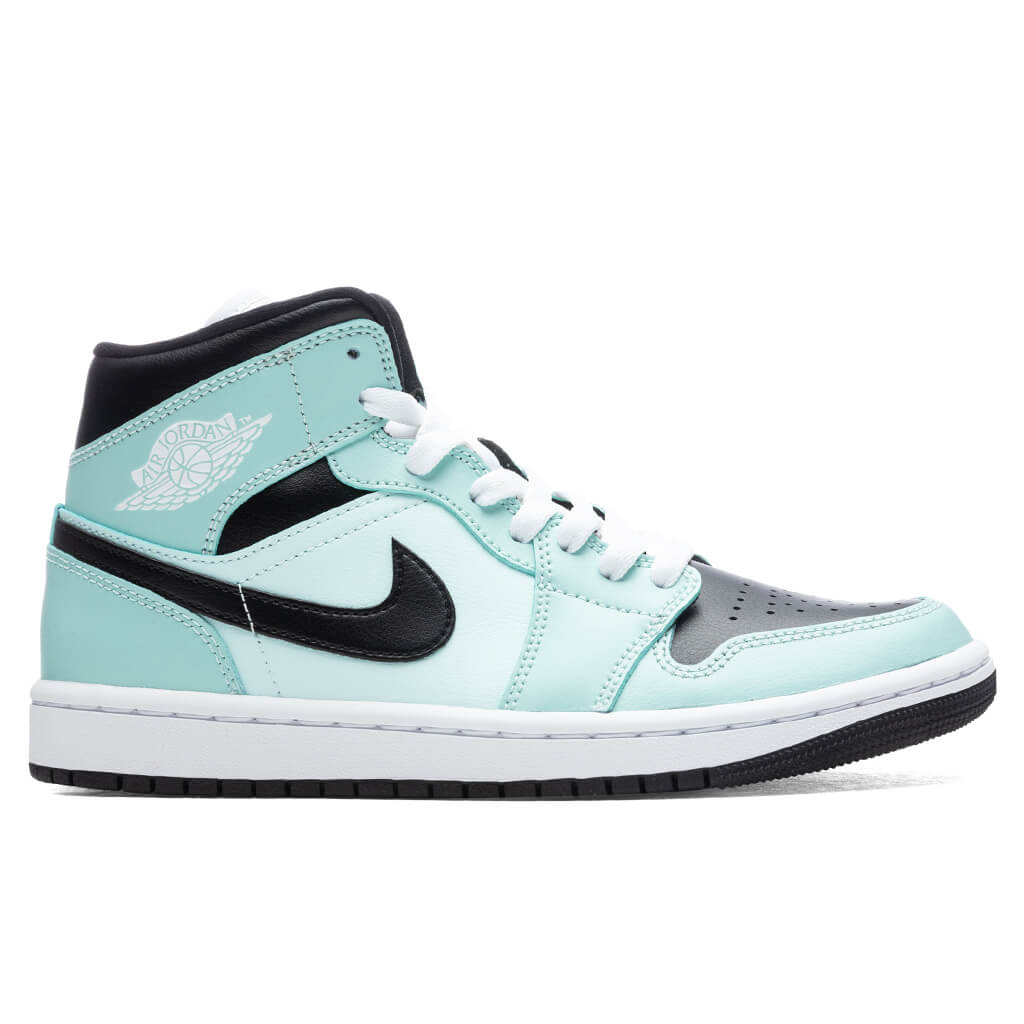 Women's Air Jordan 1 Mid - Light Dew/Black