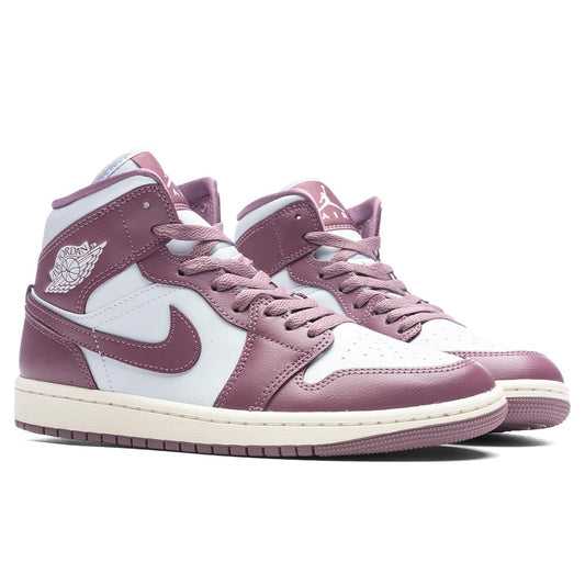 Women's Air Jordan 1 Mid - Pure Platinum/Sky J Mauve/Sail