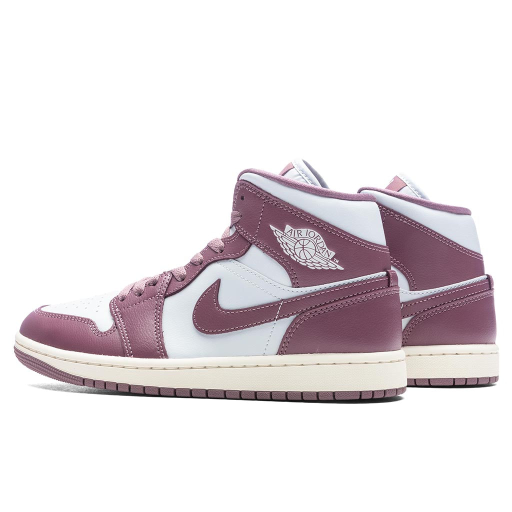 Women's Air Jordan 1 Mid - Pure Platinum/Sky J Mauve/Sail