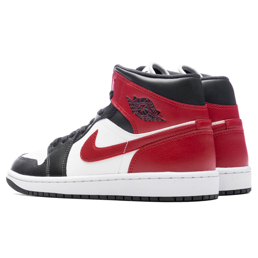 Women's Air Jordan 1 Mid - Sail/Gym Red/Off Noir
