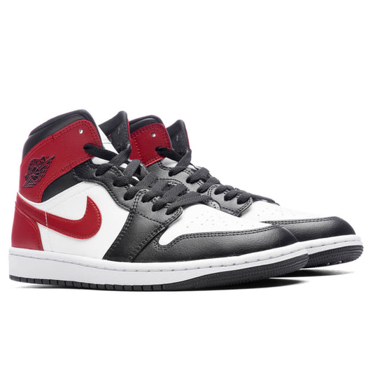 Women's Air Jordan 1 Mid - Sail/Gym Red/Off Noir