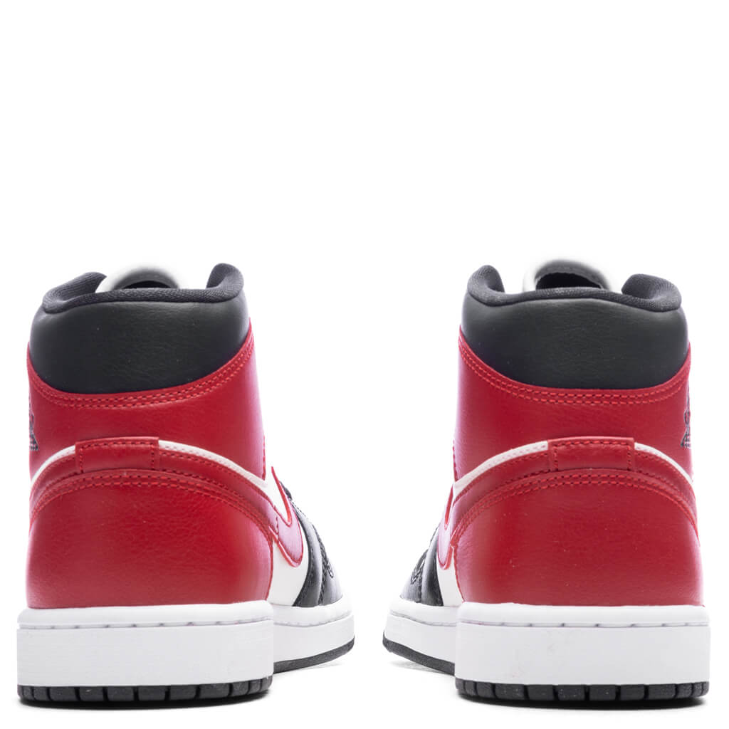 Women's Air Jordan 1 Mid - Sail/Gym Red/Off Noir