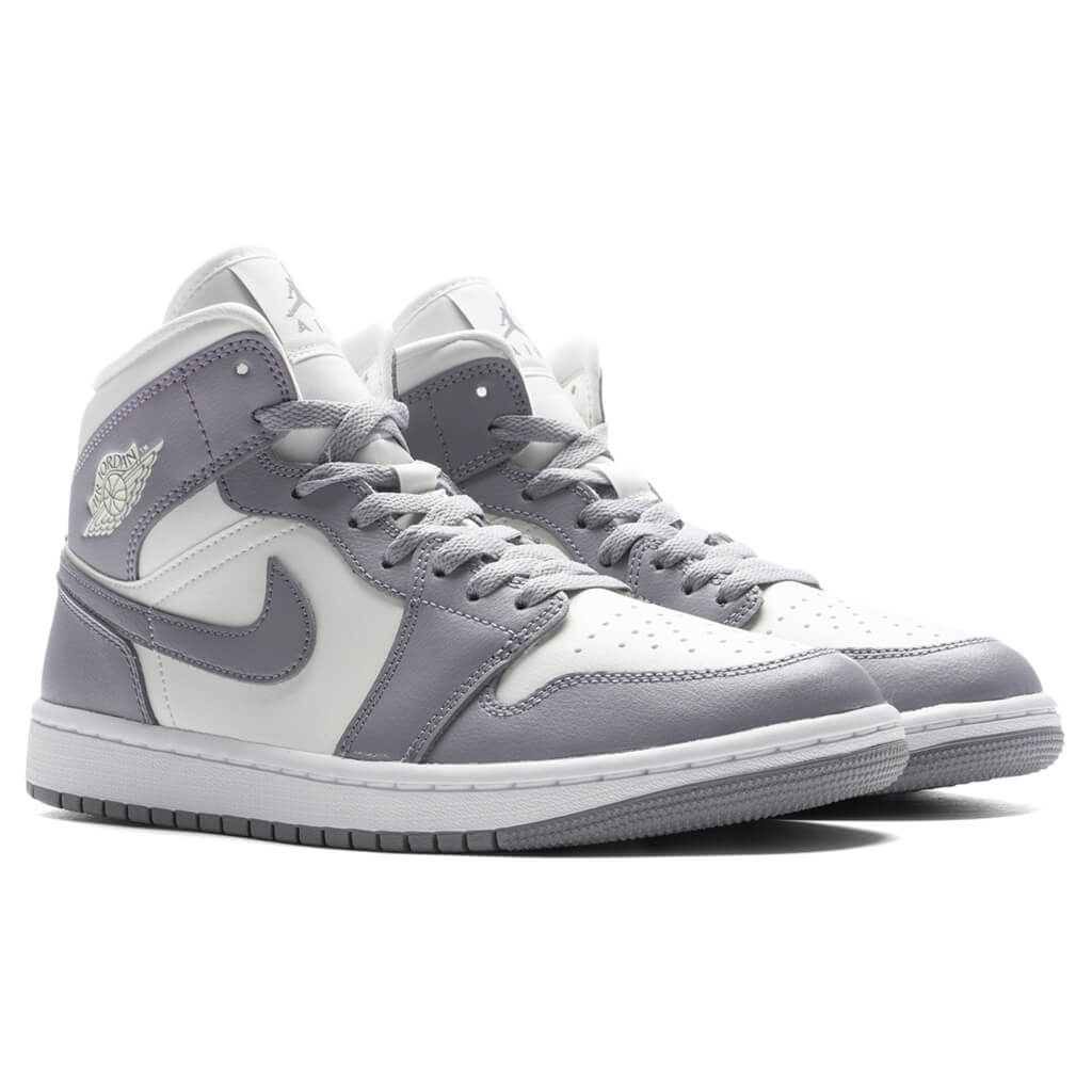 Women's Air Jordan 1 Mid - Sail/Stealth/White