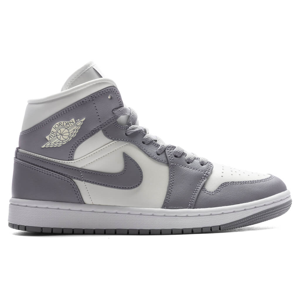 Women's Air Jordan 1 Mid - Sail/Stealth/White