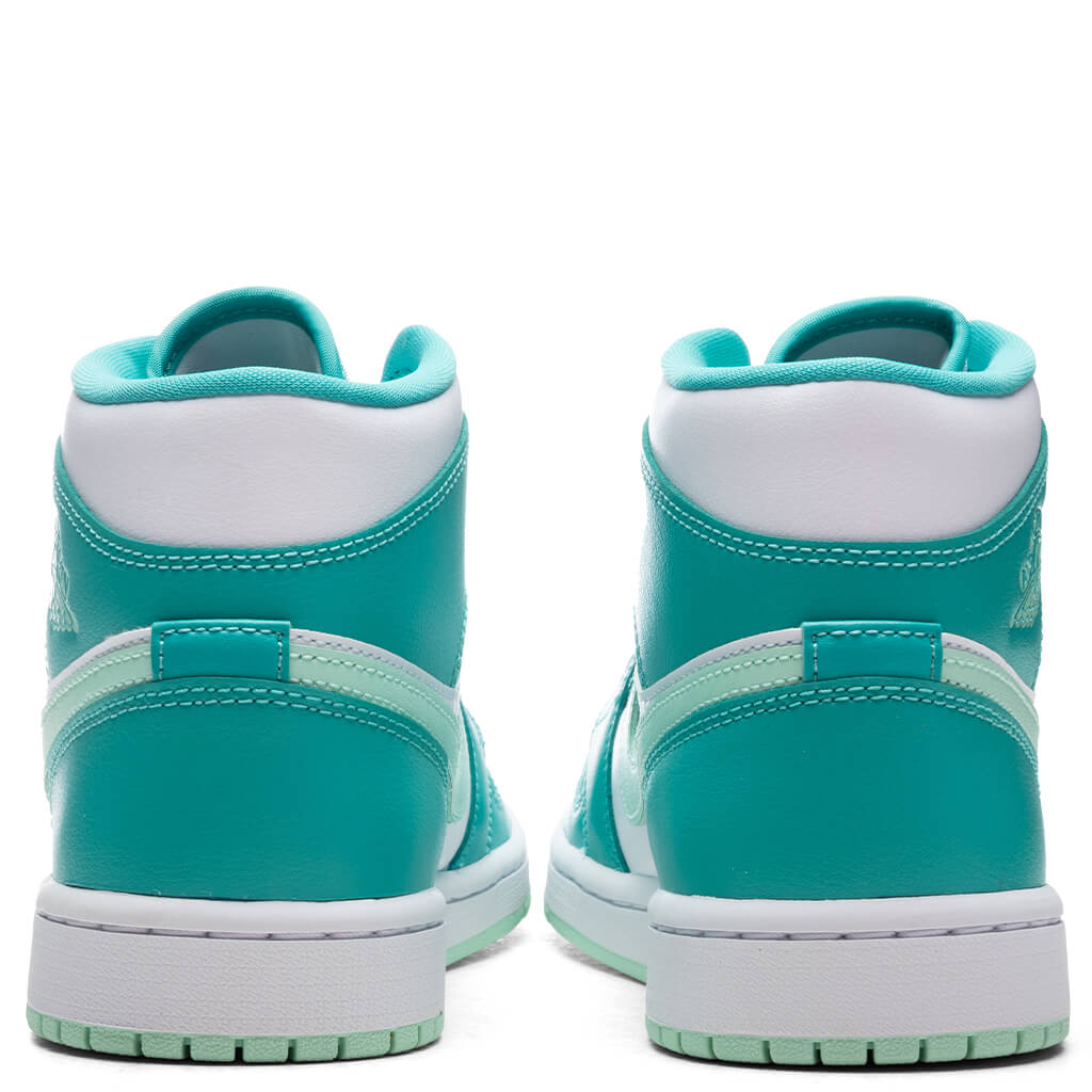 Women's Air Jordan 1 Mid - Washed Teal/Mint Foam/White